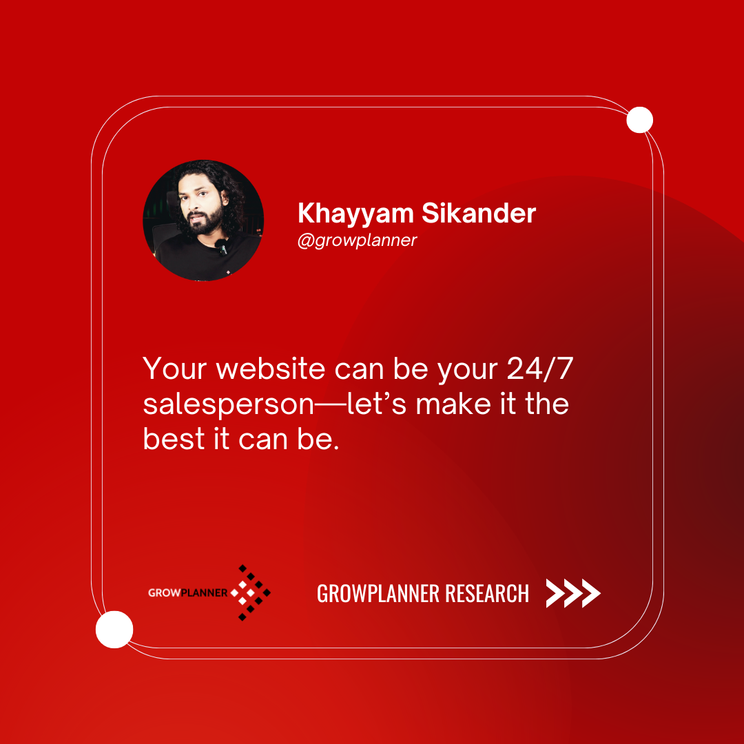 Your website can be your 24-7 salesperson -lets make it the best it can be Your website can be your 24/7 salesperson—let’s make it the best it can be. #WebsiteOptimization #BusinessGrowth
